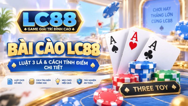 Bài Cào LC88 – Luật 3 Lá & Cách Tính Điểm Chi Tiết